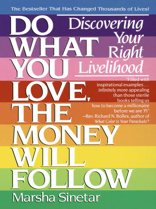 Title details for Do What You Love, the Money Will Follow by Marsha Sinetar - Wait list